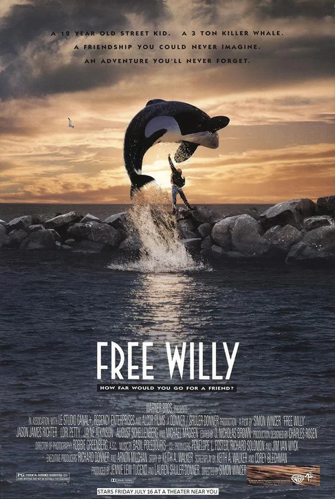 Free Willy Movie Poster