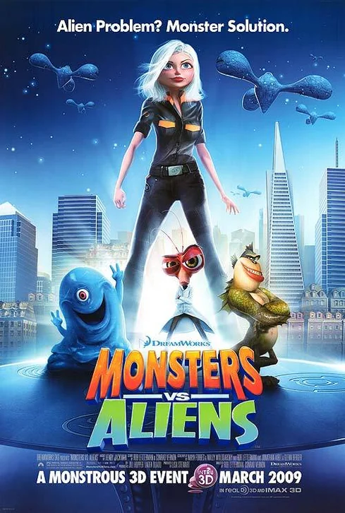 Monsters vs. Aliens Movie Poster