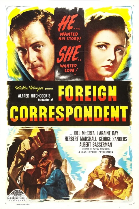 Foreign Correspondent Movie Poster