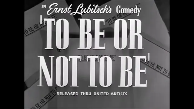 To Be or Not to Be Scene 5