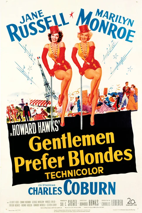 Gentlemen Prefer Blondes Movie Poster