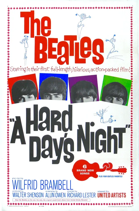 A Hard Day's Night Movie Poster