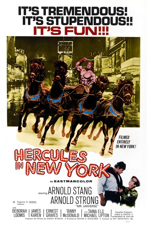 Hercules in New York Movie Poster