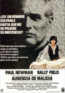 Absence of Malice Movie Poster