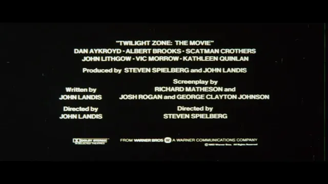 Twilight Zone: The Movie Scene 5
