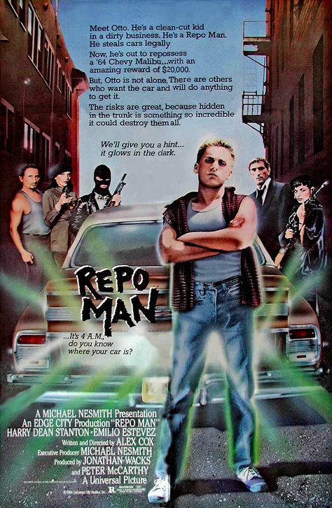 Repo Man Movie Poster