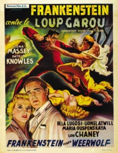 Frankenstein Meets the Wolf Man Movie Poster