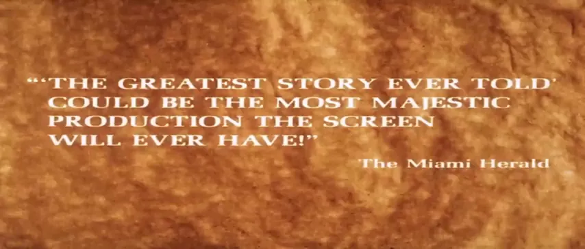 The Greatest Story Ever Told Scene 1