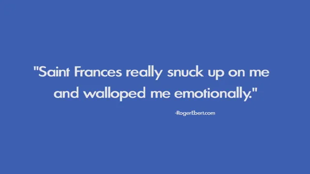 Saint Frances Scene 3