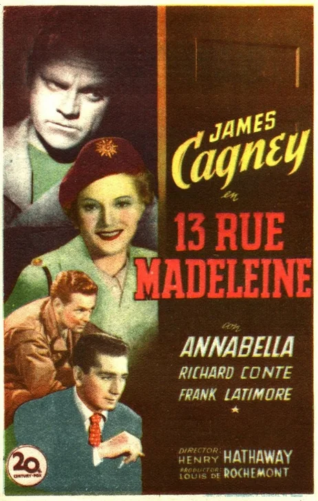 13 Rue Madeleine Movie Poster