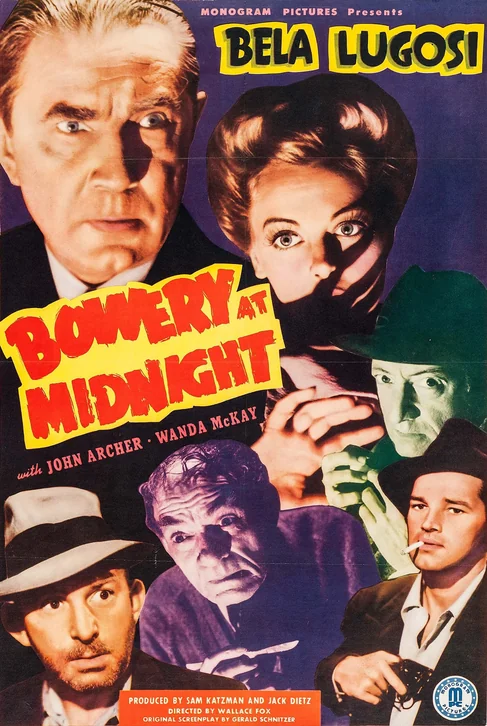 Bowery at Midnight Movie Poster