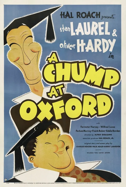A Chump at Oxford Movie Poster